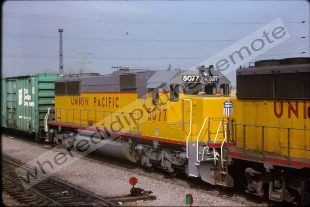 Original Slide Union Pacific UP 5077 EMD SD40-2 Proviso ILL 3-96