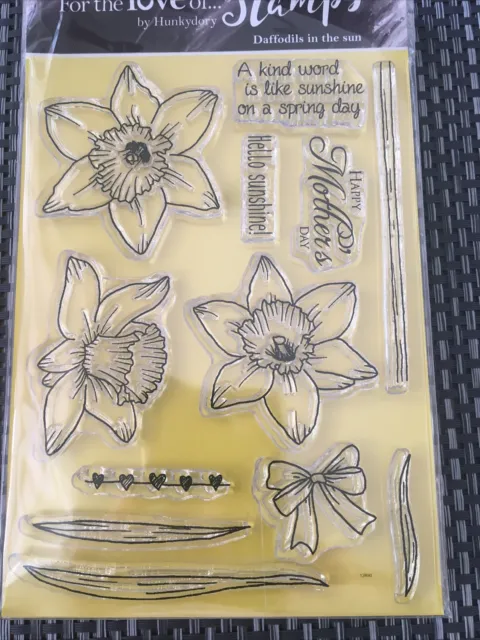 hunkydory clear stamps Set Of 2 daffodils in the sun and spread your winds