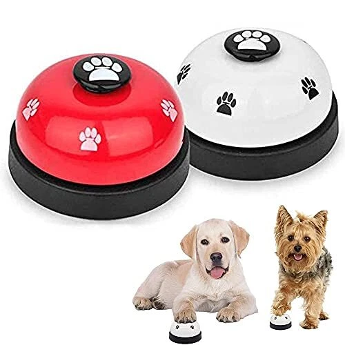 SlowTon Sonnette pour Chien Paquet de 2 Cloches en métal pour Chien avec Fond...
