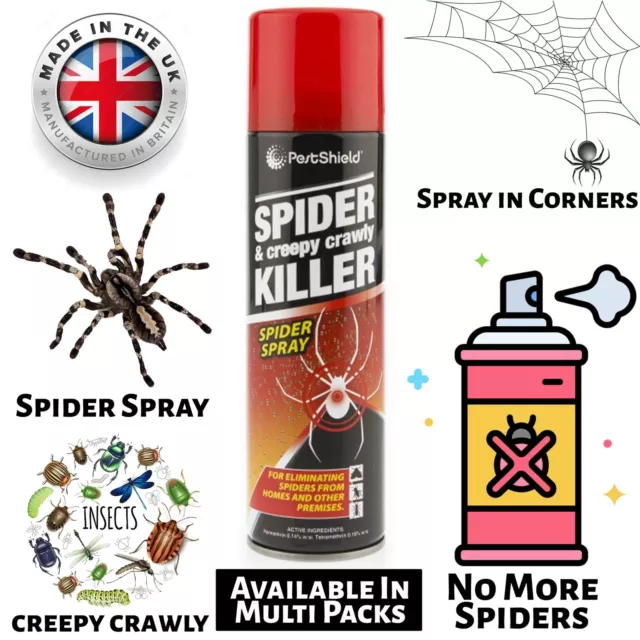 No More Spiders Spider & Creepy Crawly Insect Killer Spider Spray - 200ml