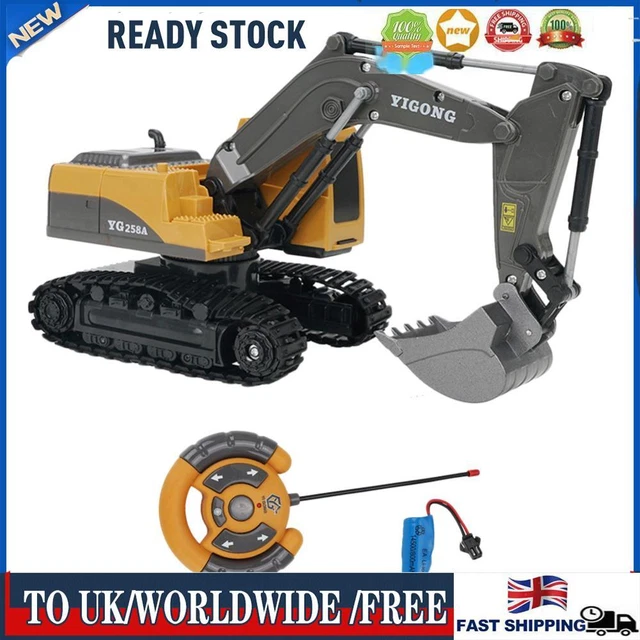 Remote Control Engineering Car Electric Vehicle 1/24 6 Channels RC Excavator Toy