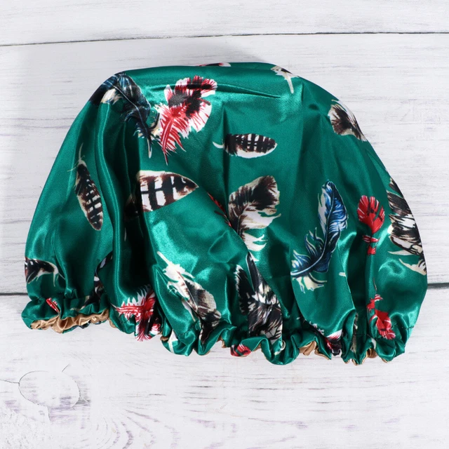Gorro de ducha impermeable gorras de baño con puntos enfermera señorita noche