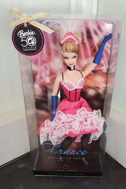 Barbie Pink Label Collector Dolls of the World France - Barbie 50th Anniversary