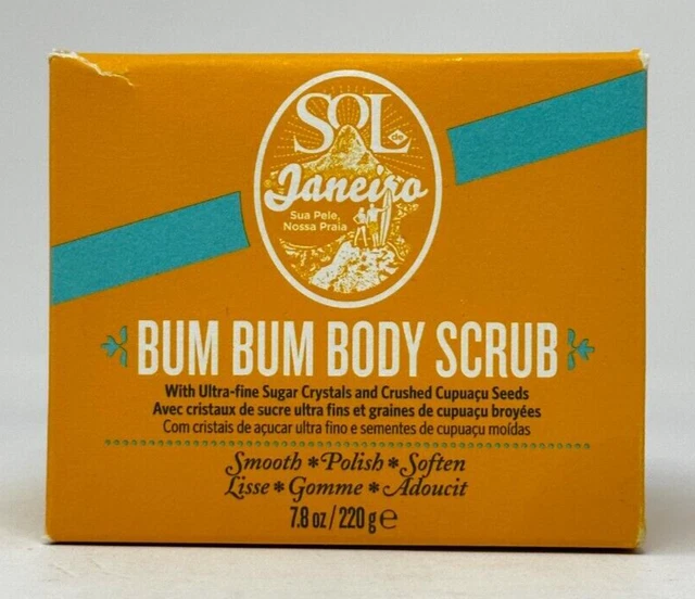 SOL DE JANEIRO Brazilian BUM BUM BODY SCRUB 7.8 fl oz / 220g New in