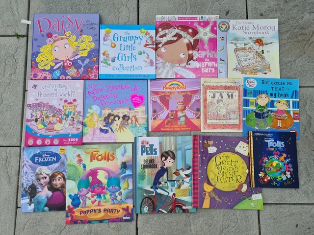 Libros para niñas pequeñas princesas trolls Disney Frozen X 14