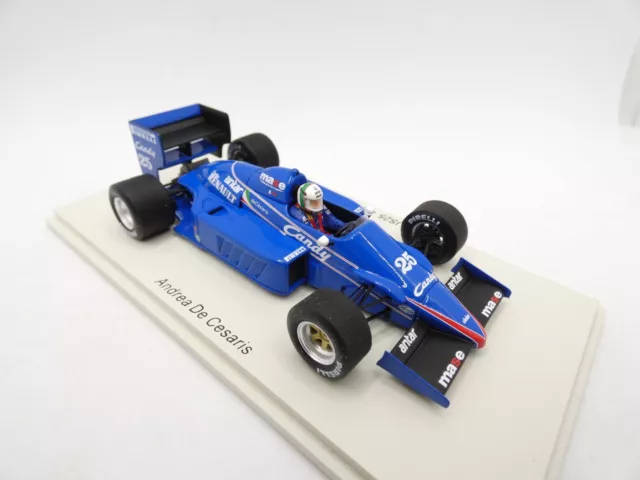 Ligier JS25 Andrea De Cesaris #25 4th Monaco GP 1985 S3975 1/43 Spark F1 RARE 3