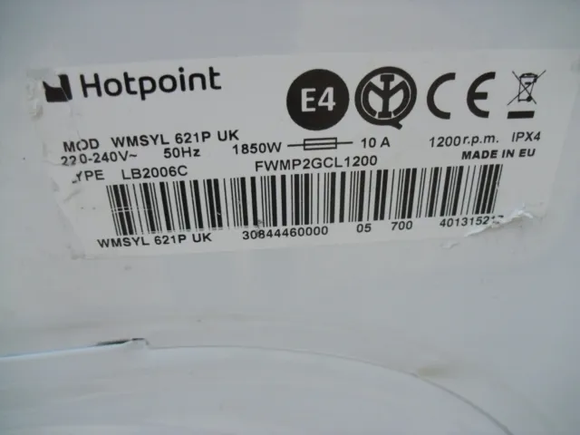 Hotpoint WMSYL 621 Waschmaschine Hauptsteuermodul Leiterplatte 4
