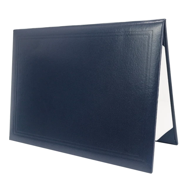 Pochette Porte-documents à Fermeture à Glissière En Cuir Synthétique Avec Bloc-notes Ligné Format A5 24 X 18,5 X 2,5 Cm