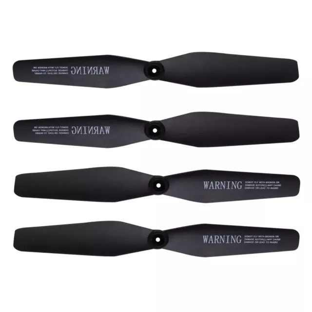 8PCS X5HW X5HC Spare Parts Main Blade Props Propellers black