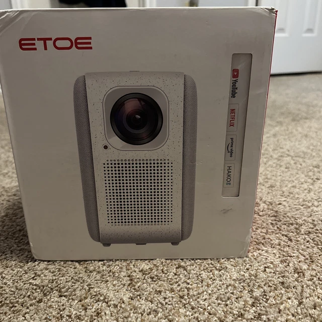 ETOE MODEL A1192 E2 Pro Projector Native 1080P FHD 4K, WiFi, 5G