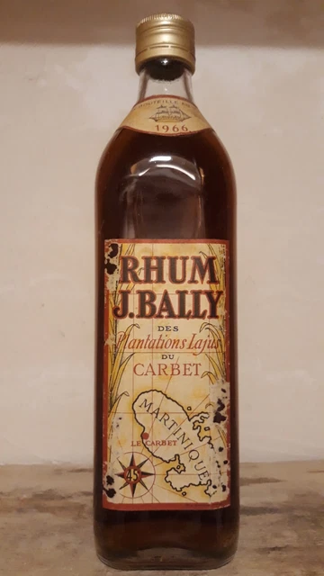 Rhum J.bally 1966 des Plantations Lajus Carbet