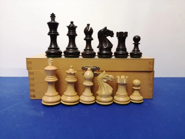 Jeu D'échecs De Voyage Chavet Taille 3 – Roi 73 Mm – Avec Boîte Cuir Et Plateau
