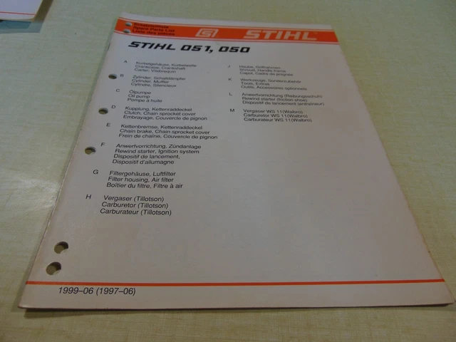 Reliure Stihl 1992 – Catalogue Illustré Pièces Détachées Et Infos Revendeur