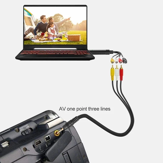 AV SIGNAL IMAGE Video Captureur Av Signal Collecteur Câble USB Gravure ...