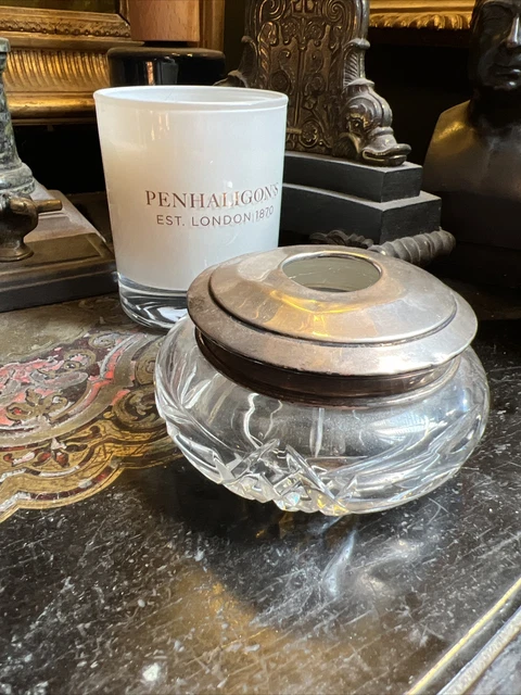 AOBC Antique Sterling Silver Dressing Table Jar