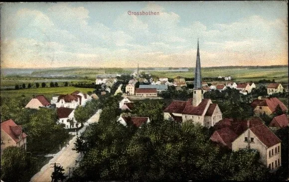 Ak Großbothen in Sachsen, Totale - 2790118