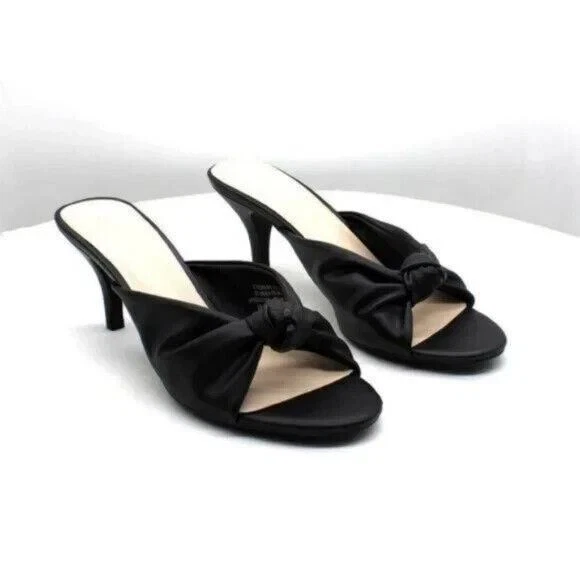 H Halston Women's Seviille Knot Detail Heel Sandals Women's Shoes(size 8.5)