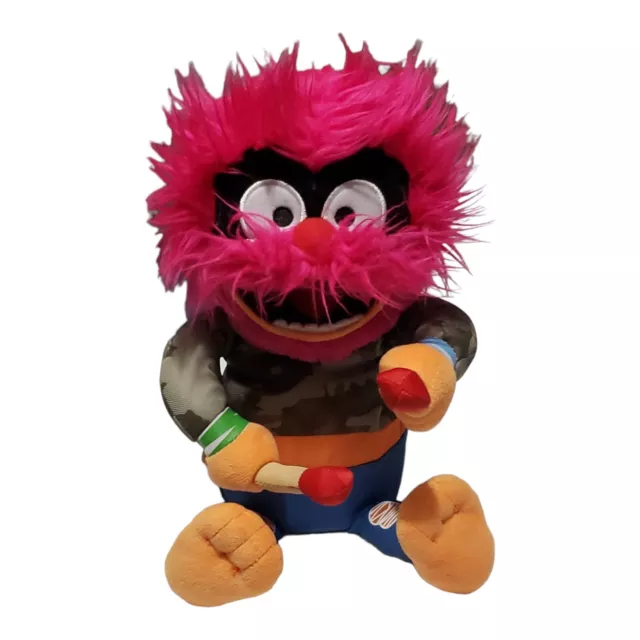 Disney Jr Muppet Babies Rockin "Animal" Plush Toy Stuffed Doll Drums Talks Sings