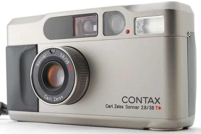 【NEAR MINT in Box】 Contax T2 Titan SILVER 35mm Point & Shoot Film Camera JAPAN 2