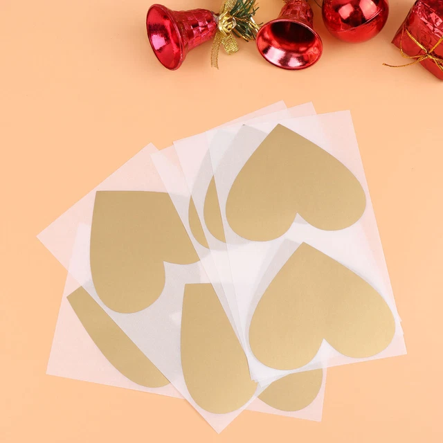 Scratch Off Sheet Scratch Stickers Scratch- Off Stickers Heart Labels