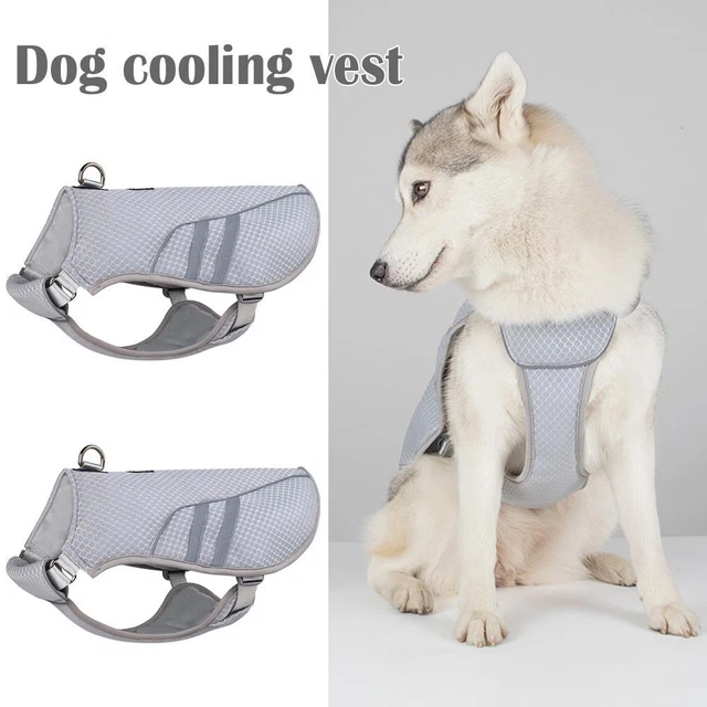 DOG COOLING VEST Pet Jacket Reflective Cool Summer Clothes Breathable