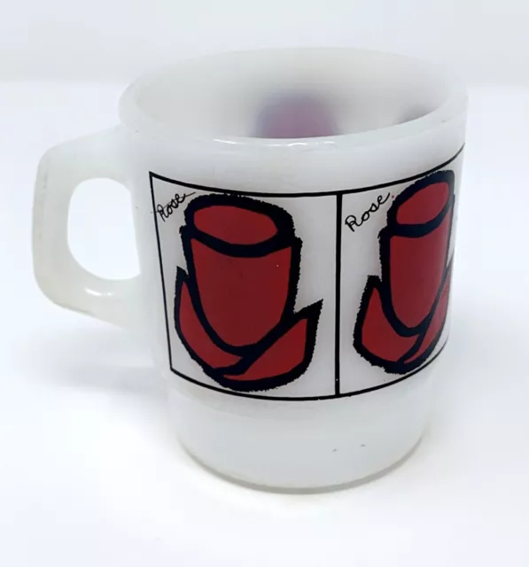 Fire King Rose Stacking Mug