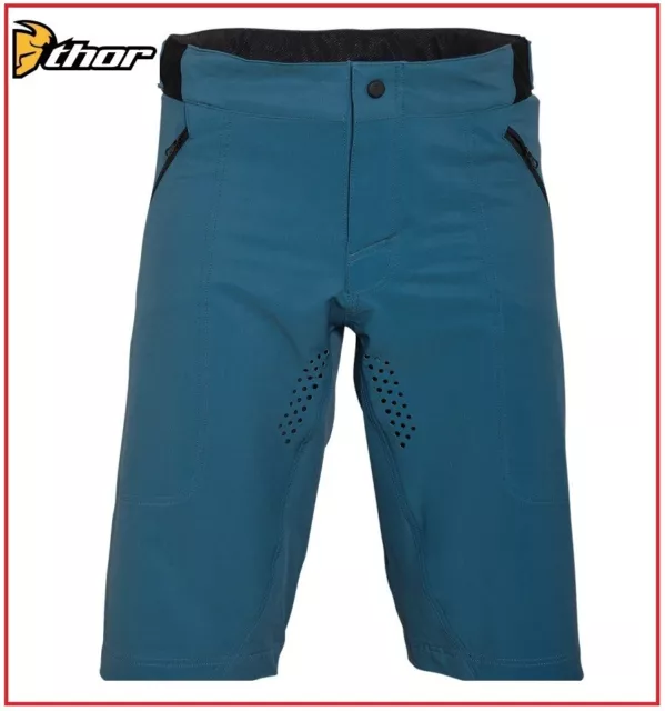 Shorts Protection Vélo Cycle MTB Downhill THOR Assist Teal MTB 2022
