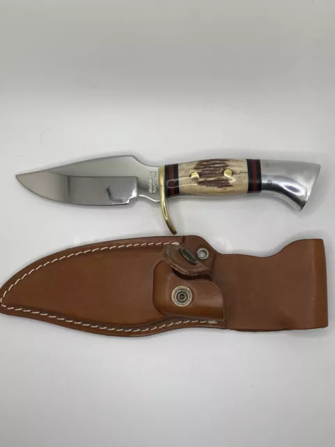 Rare Western Westmark Stag 703 Knife With Original Sheath New Beautiful Knife