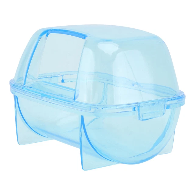 Bañera de arena de plástico para baño de hámster pequeño inodoro para mascotas juguete de ducha