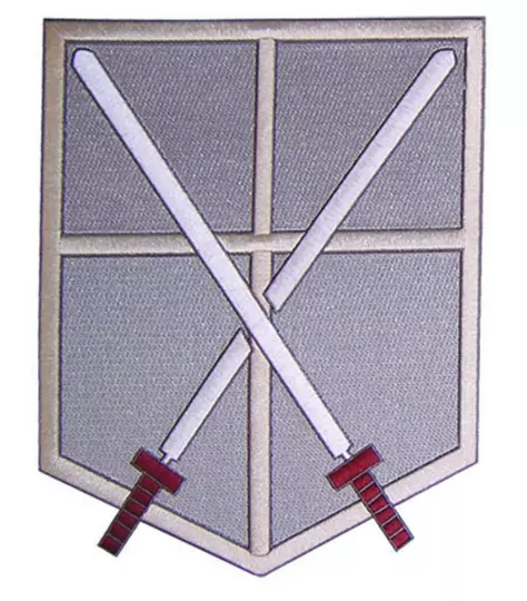 Attack on Titan - Swords 104th Back Patch (28cm) +3 small Front Pocket Arm Logos