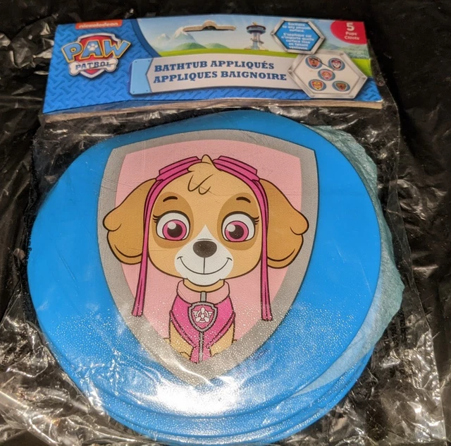 Nickelodeon Paw Patrol Tub Appliques Bath Time Clings 5 Piece