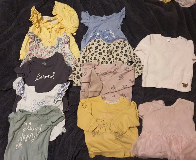 Baby girl leggings jumper & tops 3-6 months 6-9m clothes bundle TU George