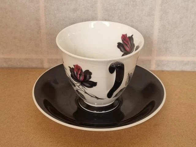 Royal Albert Masquerade Cup And Black Saucer 2