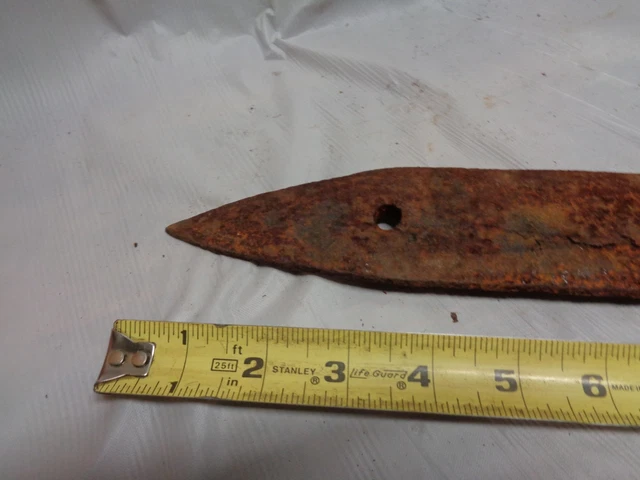 Antique Barn Door Hinge 36" Long Pointed End (F1005-64) 3