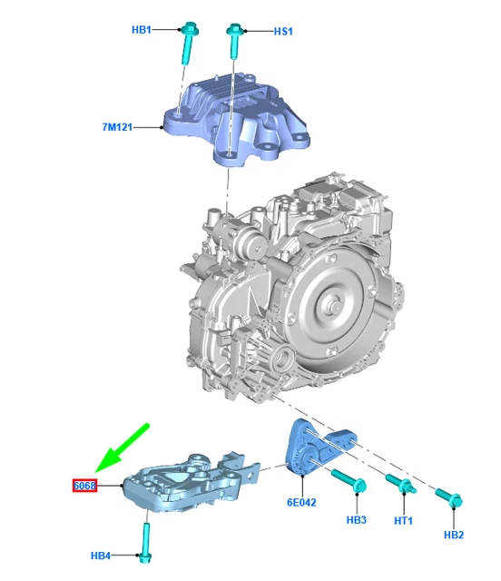 FORD FOCUS MK4 Gearbox Mount Torque Restrictor 2373230 NEW GENUINE £137