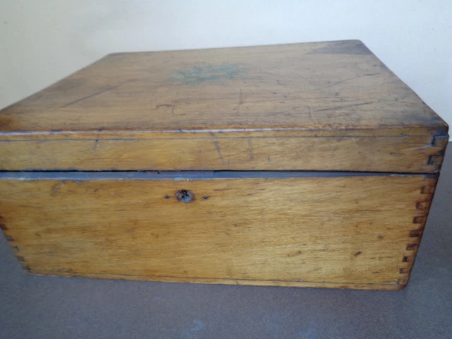 Coffret à Bijoux Vintage En Bois Avec Tiroir Et Miroir - Ancien - Occasion