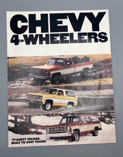 1977 Chevrolet Truck Blazer Suburban 4-wheelers Sales Brochure Catalog - Chevy