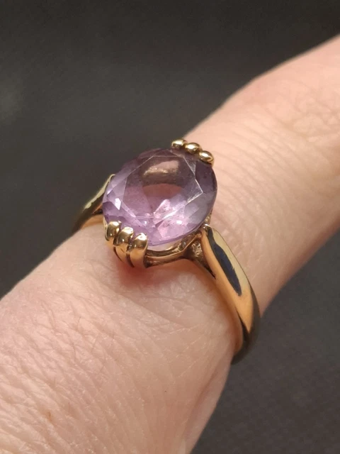 Bague Créateur En émail Moderne Christel Limoges Taille 55 - Occasion En Bel état