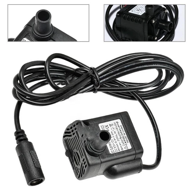 TOPINCN Pompe à Eau USB Pour Fontaine Intérieure - Décoration Aquarium, Jardinage Hydroponique
