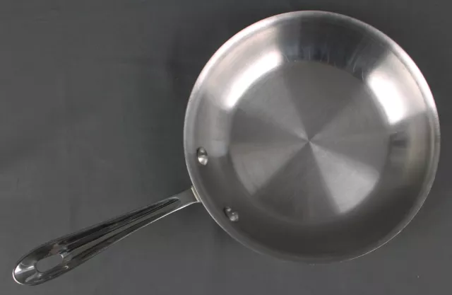 All-Clad 8" Tri-Ply Stainless Steel Egg/Frying Pan, Aluminum Core