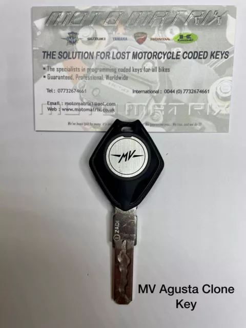 MV Agusta  Clone Copy  Coded Key Brutale F4 F3 Veloce Turismo 1090 800 675 989