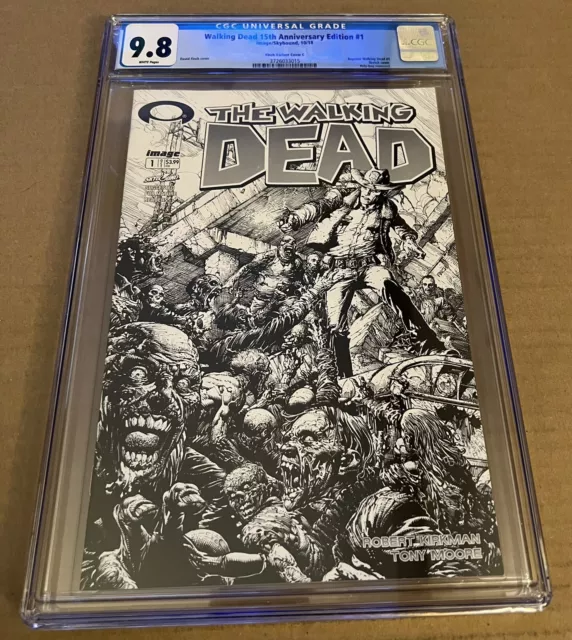 Walking Dead #1 15th Anniversary CGC 9.8 Finch Black & White Cover C Variant