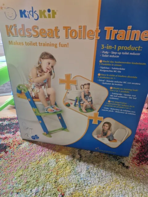 KidsKit - Toilettentrainer 3 in 1,grün, blau, orange 