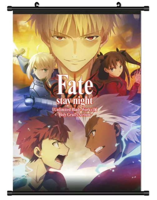 4466 Fate Zero Stay Night Rin Saber Shirou Anime Home Decor Poster Wall Scroll