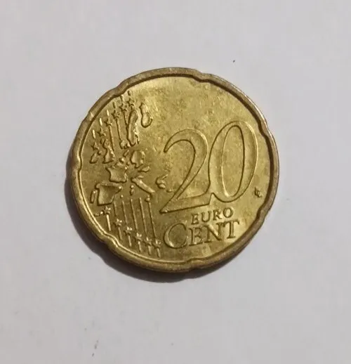 Germany 20 Euro Cent 2002 J Coin, Brandenburg Gate