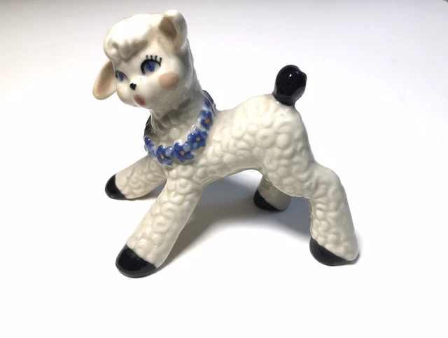 Vintage Ceramic Arts Studio  Unmarked Standing Lamb Figurune
