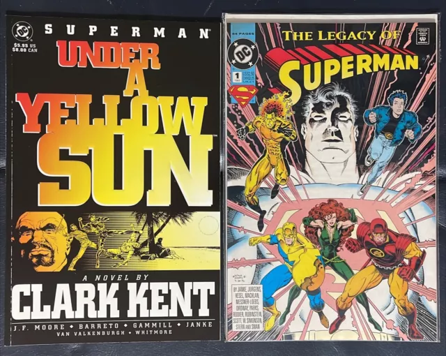 Superman Under A Yellow Sun TPB, The Legacy Of Superman #1 Lot of 2 DC Comics