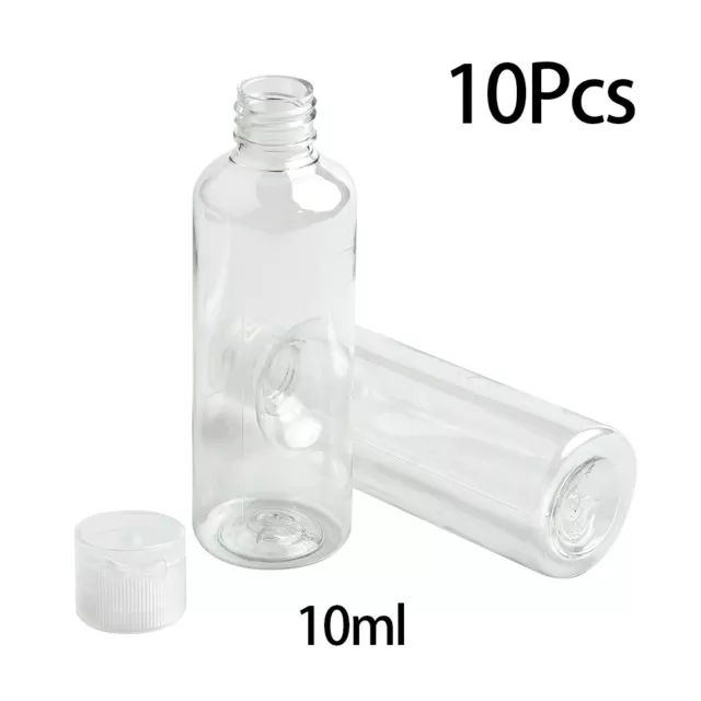 Lot de 10 bouteilles en plastique transparent capacité 100 ml parfait pour sham