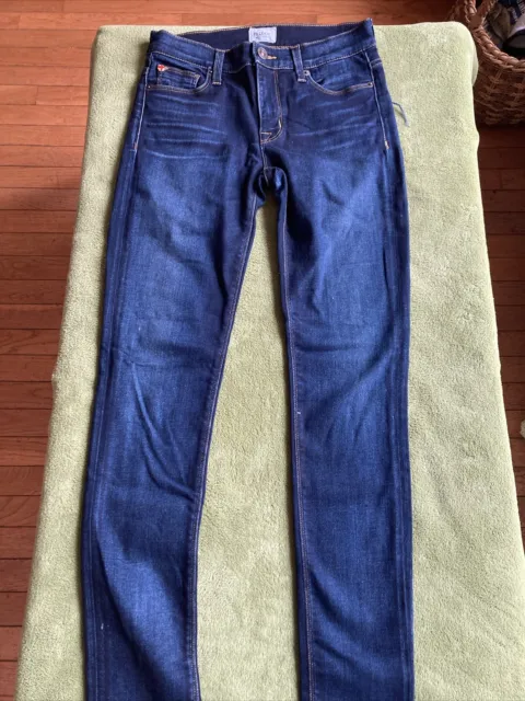 Hudson Jeans Size 26 Nico Mid Rise Skinny Jeans New Condition Dark Wash
