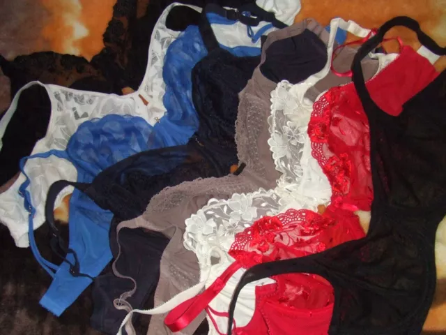 36G US GEORGE NEXT M&S Bras UW Support Sheer Lace Mesh Sexy Mid Weight LOT 8